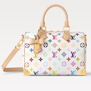 Louis Vuitton LV X TM Monogram Multicolor Speedy Bandouliere 25 Takashi Murakami